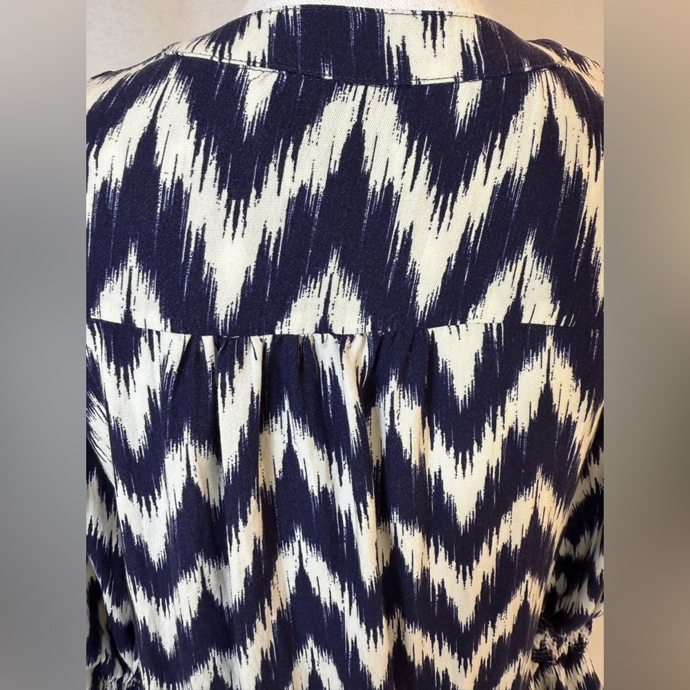 Tuckernuck Pomander Place Navy Ikat Kenzo Dress Small - Picture 7 of 12